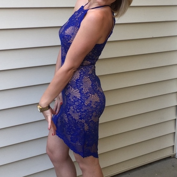 B.Darlin blue dress size 9/10 - Picture 8 of 9